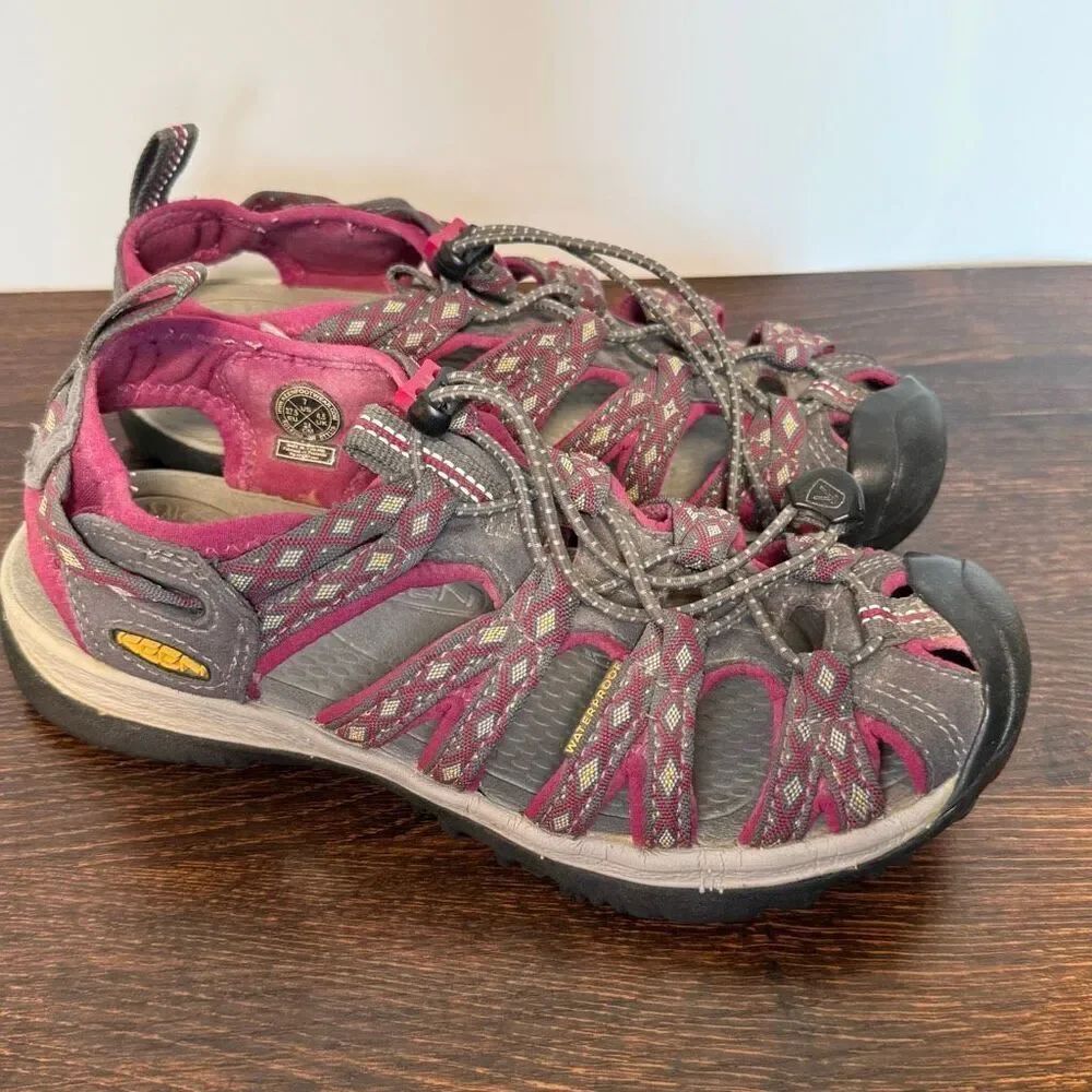 Keen Womens waterproof purple gray nylon outdoor active sandal size 7